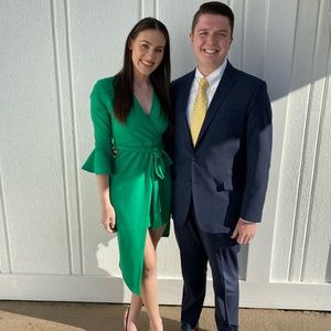 Green Asymmetrical Dress